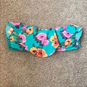 floral bikini top